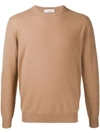 Laneus Round Neck Jumper In Neutrals