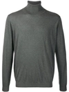 Laneus Turtle Neck Jumper In Grey