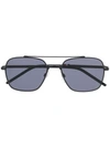 Tommy Hilfiger Flag Logo Sunglasses In 807ir Black