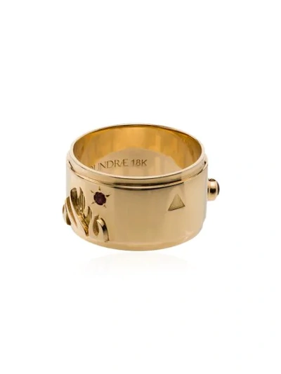 Foundrae 18kt Gold Diamond Fire Ring