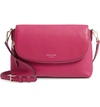 Kate Spade Large Polly Leather Crossbody Bag - Purple In Berry Blitz