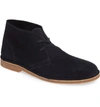 Supply Lab Beau Chukka Boot In Navy Blue Suede