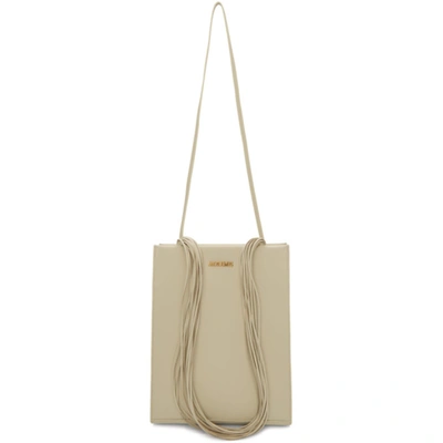 Jacquemus Le A4 Leather Tote In White