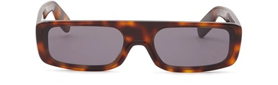 Kenzo Rectangular Sunglasses In Dark Havana