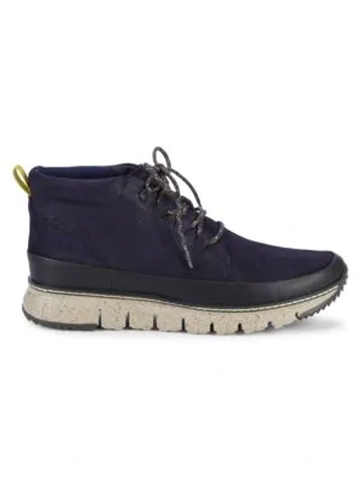 Cole Haan Men's Zerøgrand Rugged Chukka Sneaker Boots Men's Shoes In Slate Blue