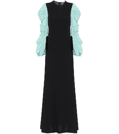green emerald velvet dress Tory Burch Met Gala 2023 Black Halter A-Line Dress main image 1