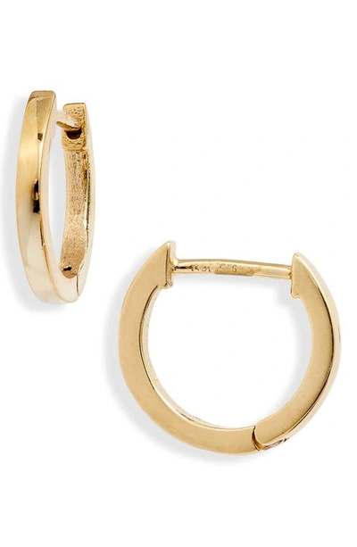 Jennifer Zeuner Grace Huggie Hoop Earrings In Yellow Vermeil