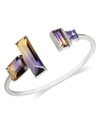 Kate Spade Pave & Ombre Crystal Cuff Bracelet In Lilac Multi