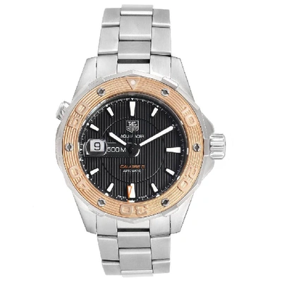Tag Heuer Aquaracer 43mm Steel Rose Gold Mens Watch Waj2150 In Not Applicable