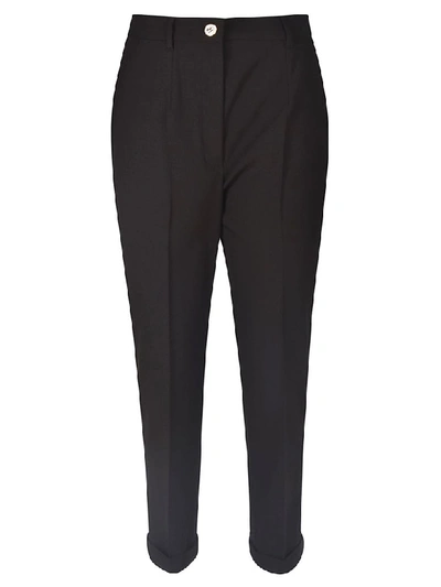 Dolce & Gabbana Waist Fit Trousers In Black