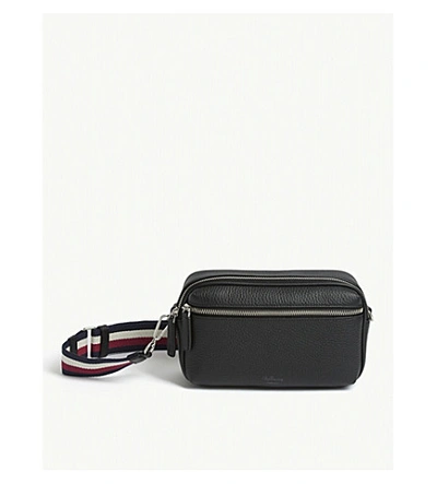 Mulberry Urban Reporter Leather Crossbody Bag In Black Stripe