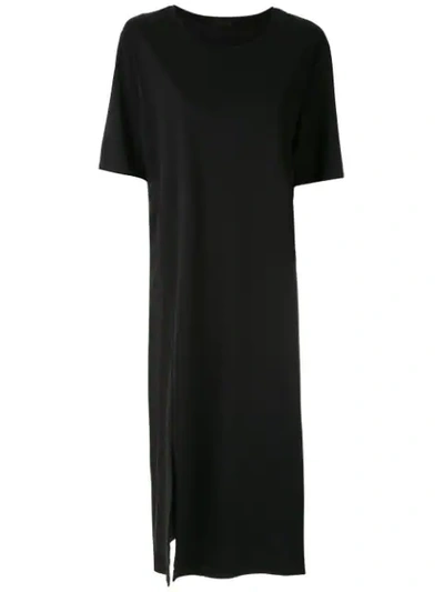 Osklen Soft Cotton Short Dress In Black