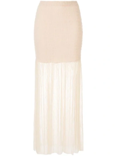 Alice Mccall Harvest Moon Lace Skirt In Neutrals