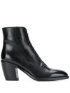 Alberto Fasciani Lace-up Ankle Boots In Black