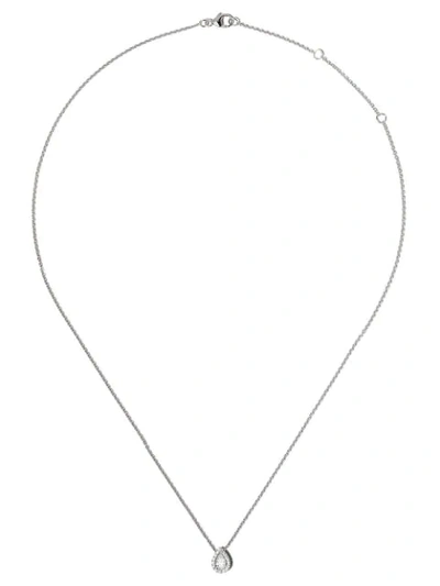 De Beers 18kt White Gold My First  Aura Pear-shaped Diamond Pendant Necklace
