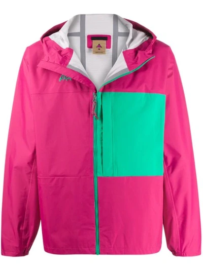 Nike Block Colour Hooded Lightweight Jacket In Pink