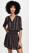 Rails Jasmine Metallic Striped Blouson Dress In Midas Stripe