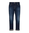 Ag Ex-boyfriend Mid-rise Slim Crop Jeans In 7 Years Earnest