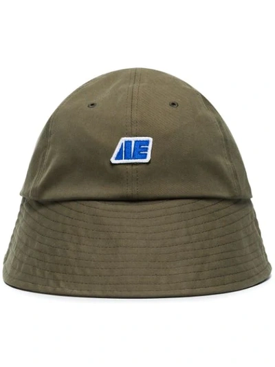 Ader Error Logo-print Bucket Hat In Green