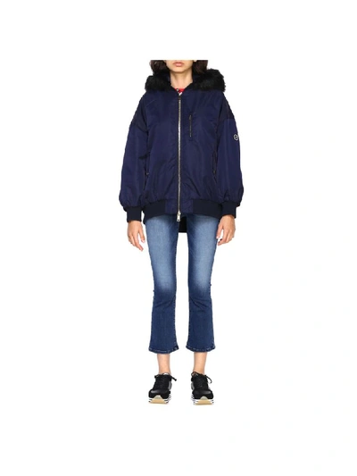 Armani Collezioni Armani Exchange Jacket Jacket Women Armani Exchange In Blue