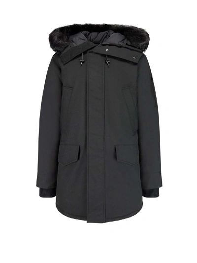 Kenzo Padded Coat In Black