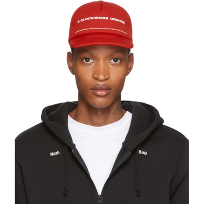 Undercover A Clockwork Orange Logo-print Cap In Red