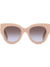 Fendi Oversized Frame Sunglasses In Pink