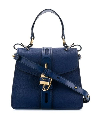 Chloé Small Aby Day Tote Bag In Blue