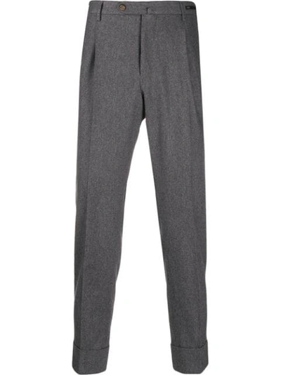 Pt01 Slim-fit Tailored Trousers In Grey