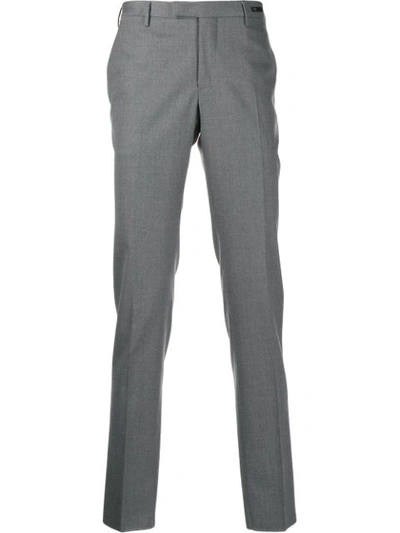 Pt01 Skinny Fit Tailored Trousers In Grey