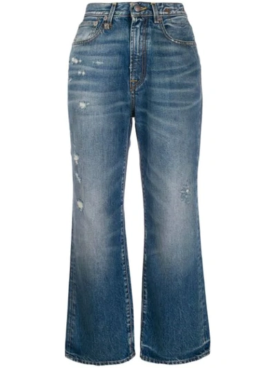 R13 High Rise Riley Jeans In Blue