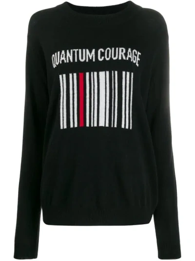 Quantum Courage Barcode Logo Jumper In Black