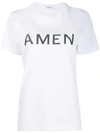 Amen Logo Print T-shirt In White