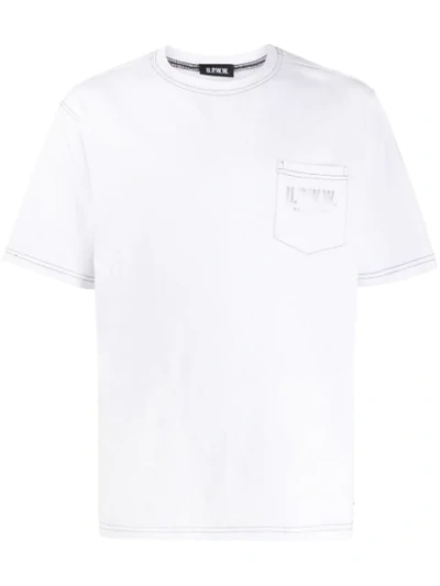 Upww Contrast Stitch T-shirt In White