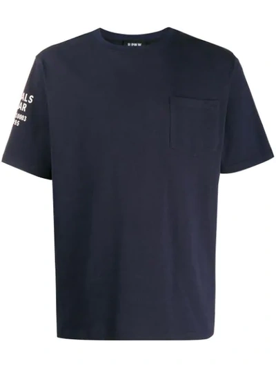 Upww Printed Crew Neck T-shirt In Blue