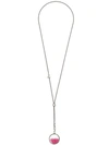 Ann Demeulemeester Swarovski Crystals Pendant Necklace In Silver