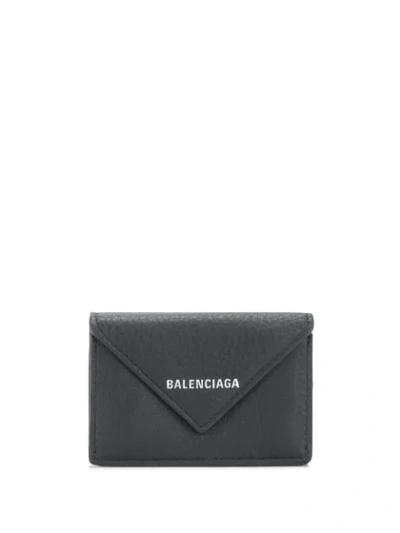 Balenciaga Papier Mini Wallet In 1110 Grey