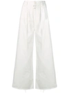 Mm6 Maison Margiela Opening Ceremony Capsule Puffy 5 Pocket Pant In White