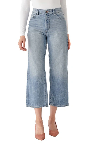 Dl X Marianna Hewitt Hepburn High Waist Crop Wide Leg Jeans In Humboldt