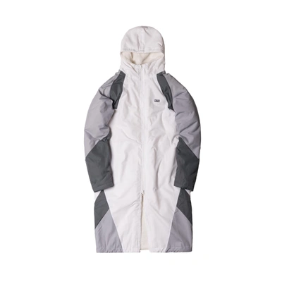 Pre-owned Kith Nike Sherpa Sideline Coat White/grey