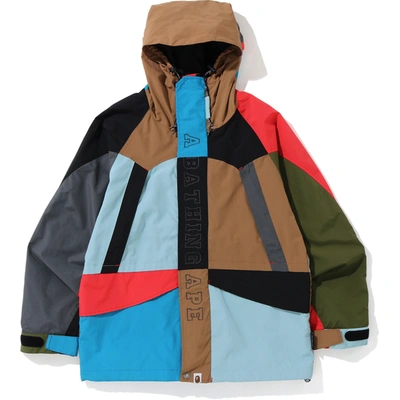Pre-owned Bape  Multi Color Snowboard Jacket Multi