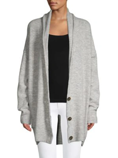 Free People Eucalyptus Long Cardigan In Heather Grey