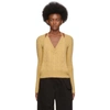 Jacquemus Yellow 'la Double Maille' V-neck Sweater In Light Yello