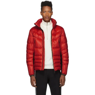 Moncler Short Padded Jacket In 324 Red