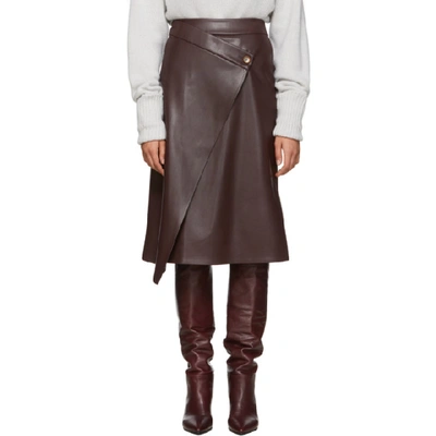 Aeron Draped Asymmetric Skirt In 163 Deepwin