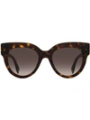 Fendi Tortoise Shell Sunglasses In Brown