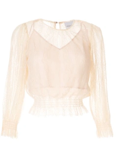 Alice Mccall Harvest Moon Ruched Blouse In Pink