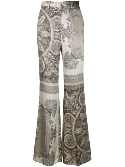 Etro Flared Trousers In Grey