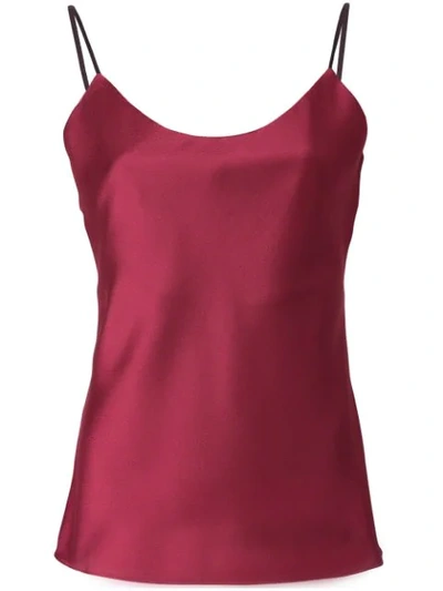 Christopher Esber Tie Back Textured Camisole In Red
