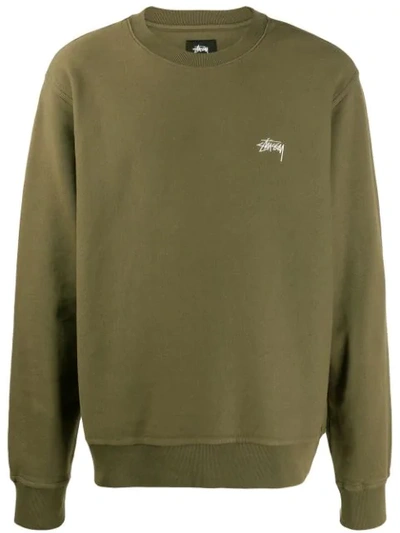 Stussy Basic Sweatshirt In Green